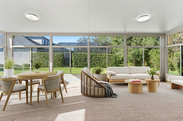 view of sunroom / solarium