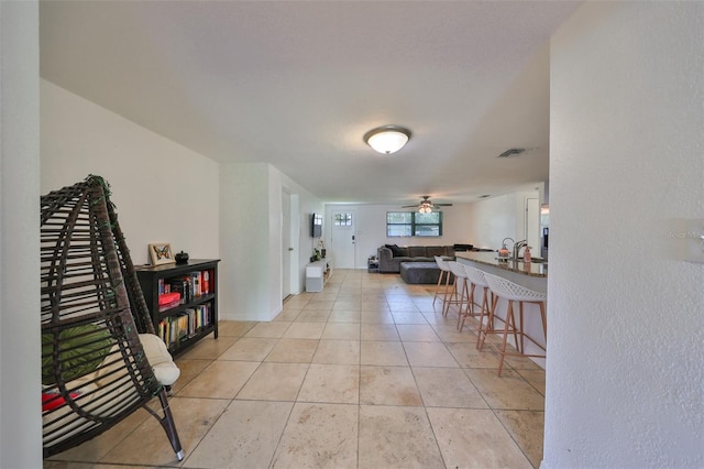 3207 Acacia St, Lutz, FL 33558 - hall with light tile patterned floors
