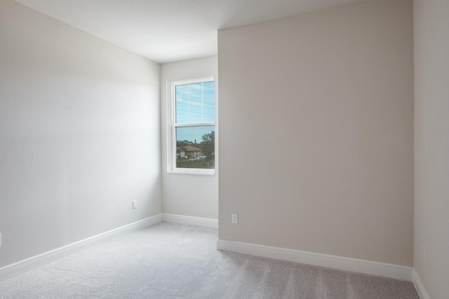 empty room with light carpet