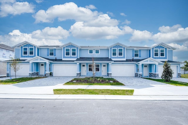 view of property with a garage