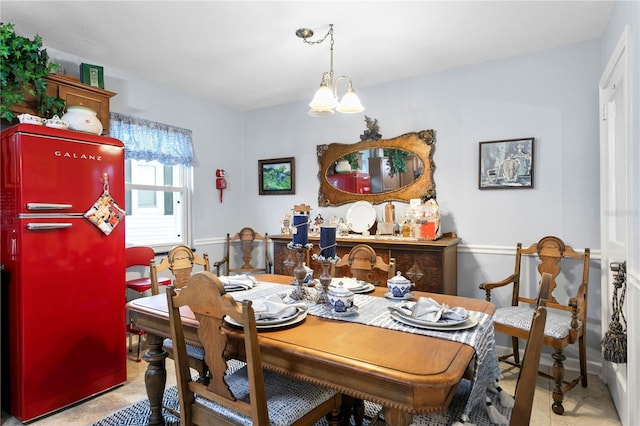 view of dining area