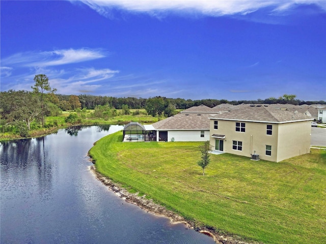 33351 Apricot Tree Ct, Wesley Chapel, FL 33543 - view from above of property featuring a large body of water