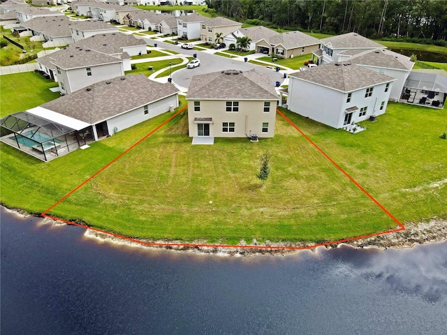 33351 Apricot Tree Ct, Wesley Chapel, FL 33543 - aerial perspective of suburban area with a nearby body of water