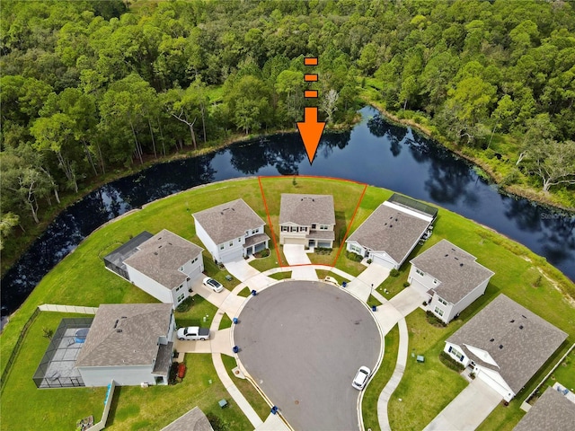 33351 Apricot Tree Ct, Wesley Chapel, FL 33543 - aerial perspective of suburban area featuring a heavily wooded area