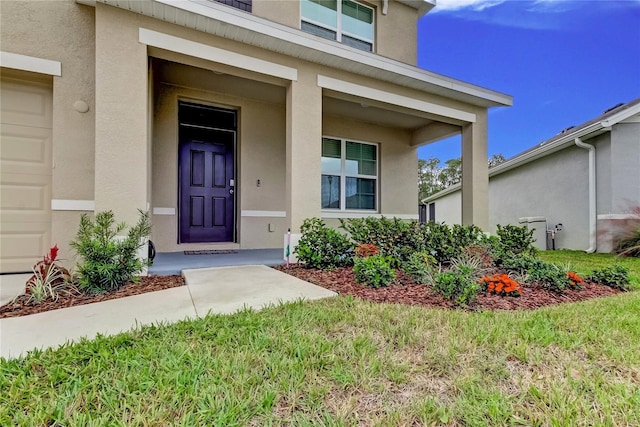 33351 Apricot Tree Ct, Wesley Chapel, FL 33543 - property entrance with stucco siding and a porch