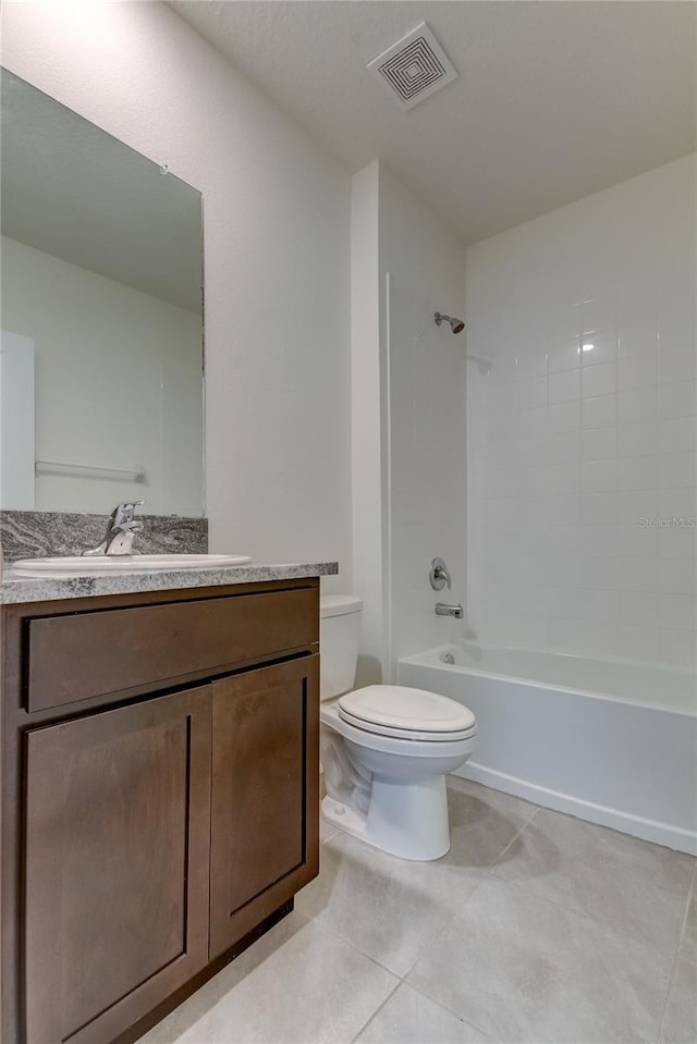 33351 Apricot Tree Ct, Wesley Chapel, FL 33543 - bathroom with tile patterned flooring, vanity, and  shower combination