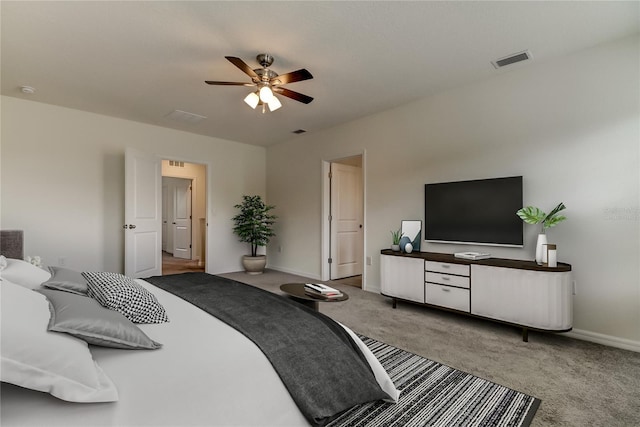 33351 Apricot Tree Ct, Wesley Chapel, FL 33543 - carpeted bedroom featuring baseboards and a ceiling fan