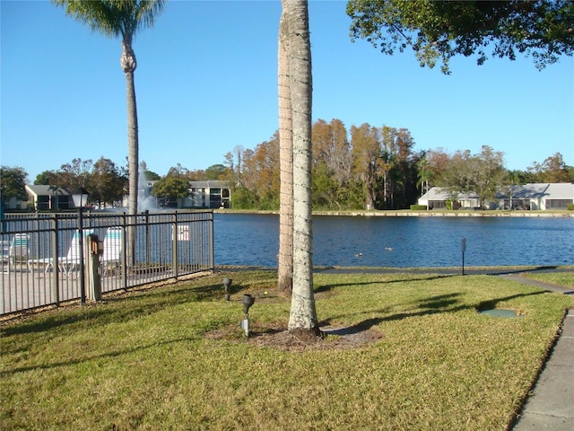 view of water feature