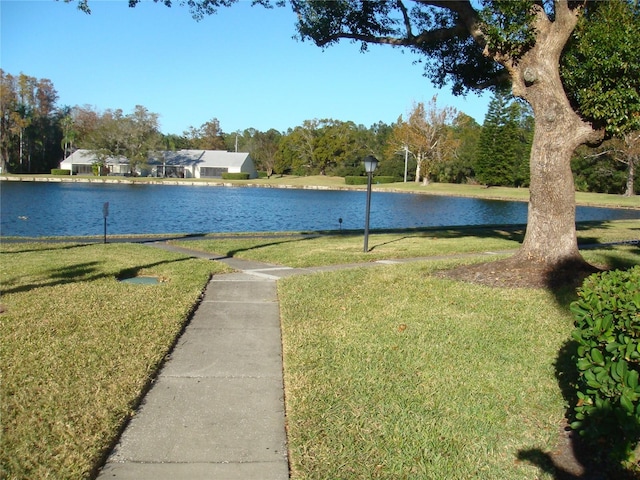 view of water feature