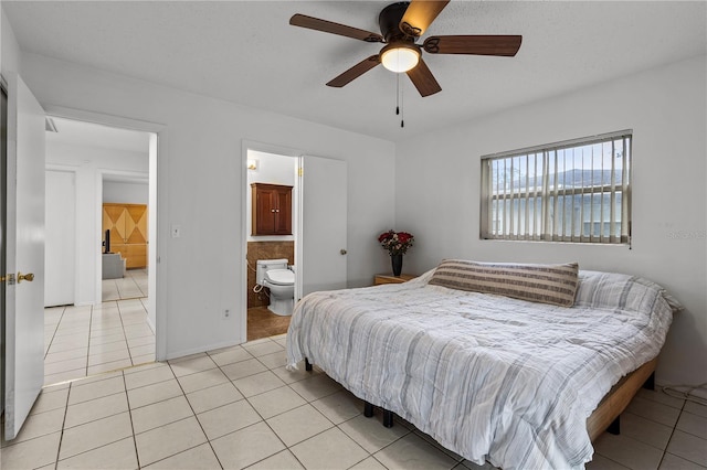 2516 Roberta St, Largo, FL 33771 - bedroom with light tile patterned flooring and a ceiling fan