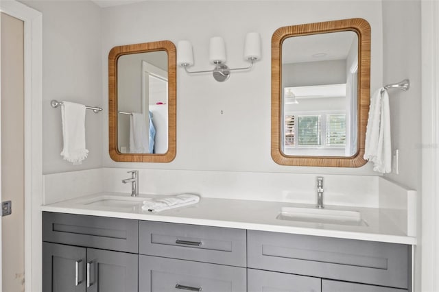 bathroom with vanity