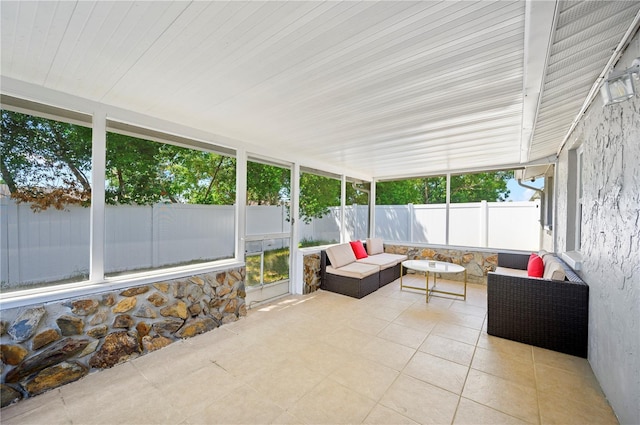 view of sunroom / solarium