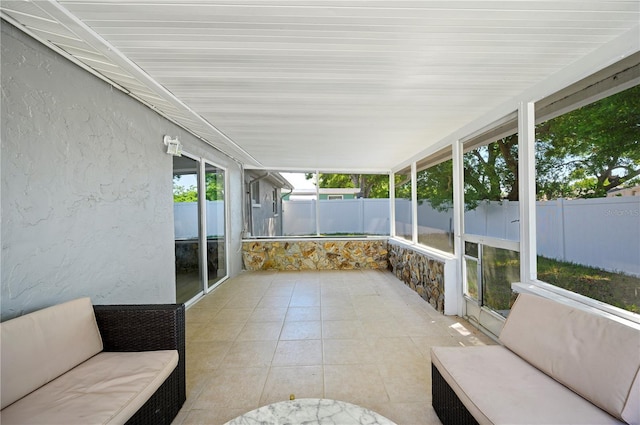 view of sunroom / solarium