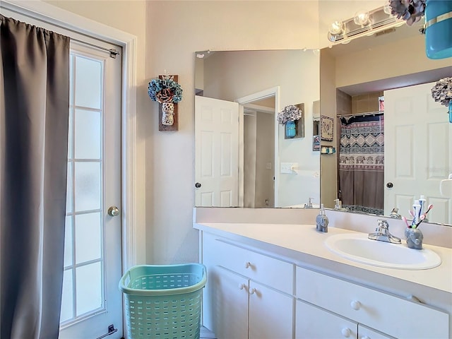 bathroom featuring vanity