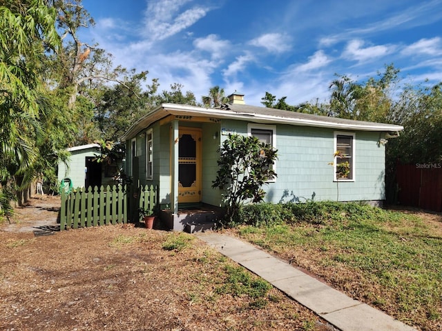 view of bungalow-style home