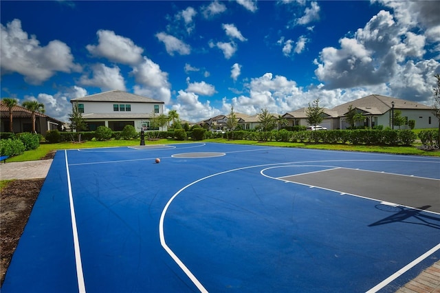 view of basketball court