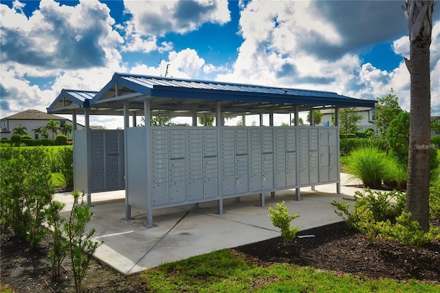 view of community featuring mail boxes