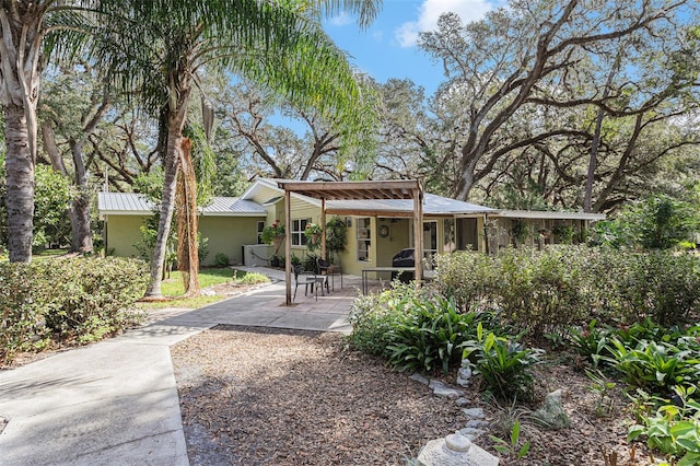 exterior space with covered porch