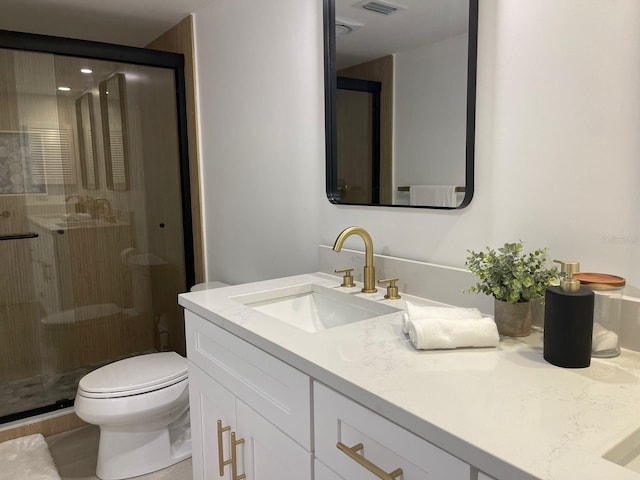29254 Bay Hollow Dr Unit 3262, Wesley Chapel, FL 33543 - full bath featuring a stall shower, vanity, and toilet