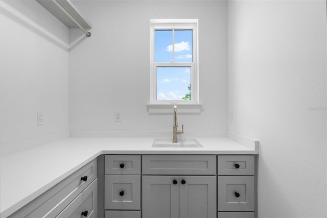 interior space with vanity