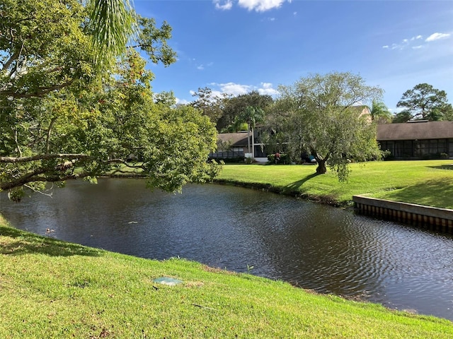 view of water feature