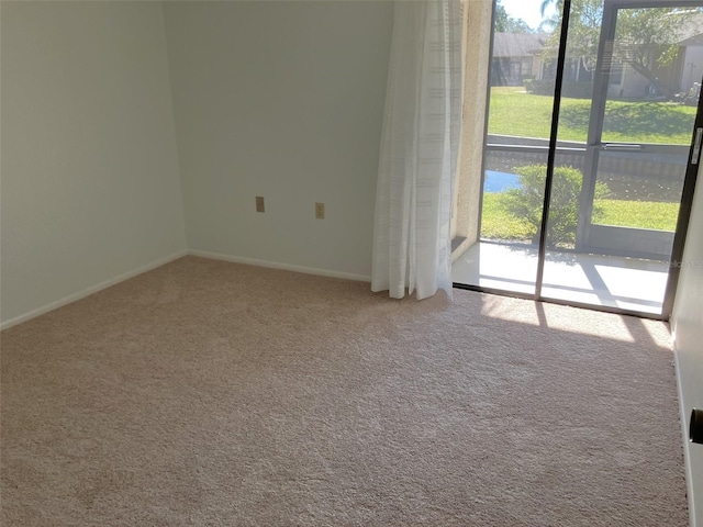 view of carpeted empty room