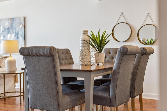 dining room featuring hardwood / wood-style floors