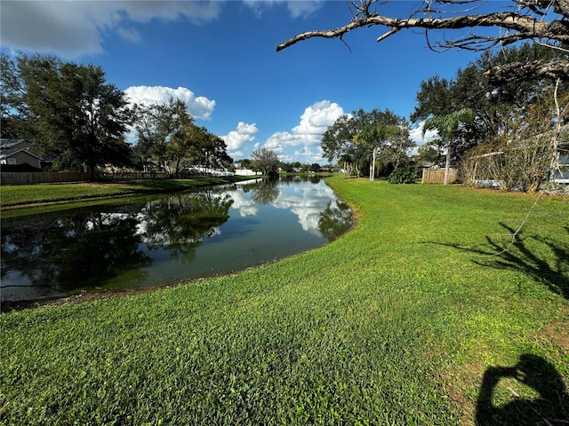 view of water feature