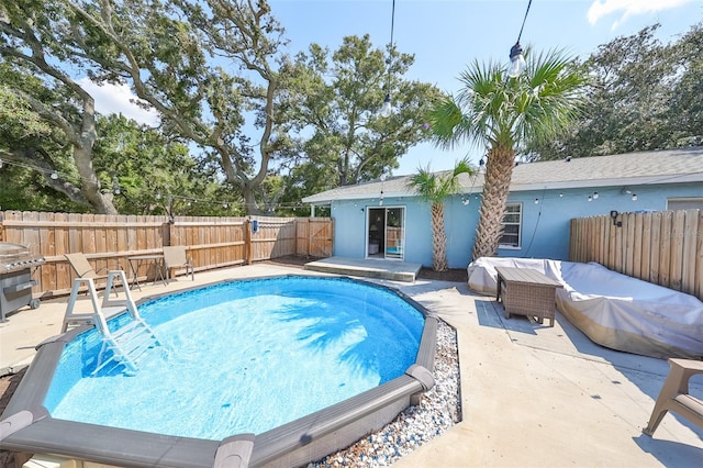 view of pool with a patio