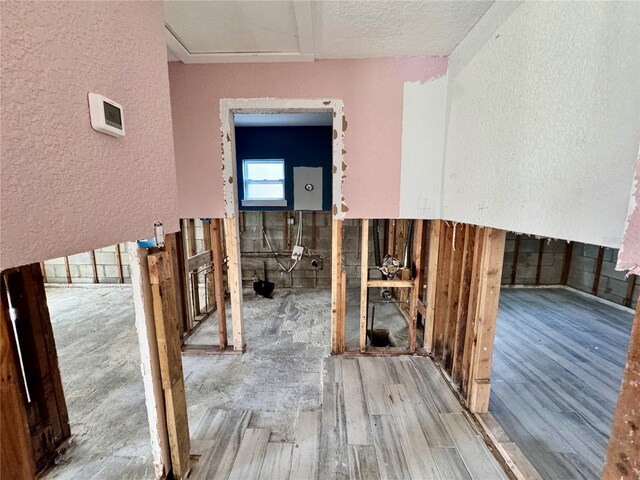 hall featuring hardwood / wood-style floors