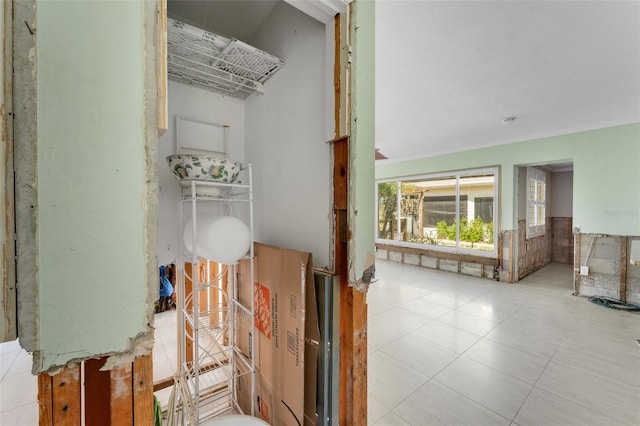 interior space featuring tile patterned floors