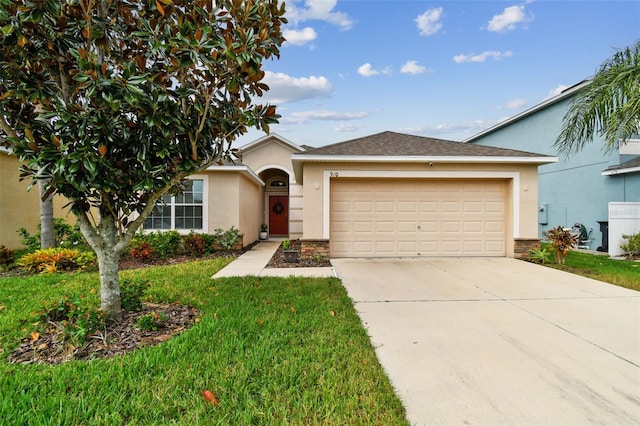 ranch-style house with a garage