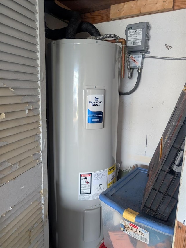 utilities featuring electric water heater