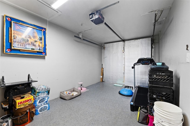 3336 W Heiter St, Tampa, FL 33607 - workout room with attic access and a garage