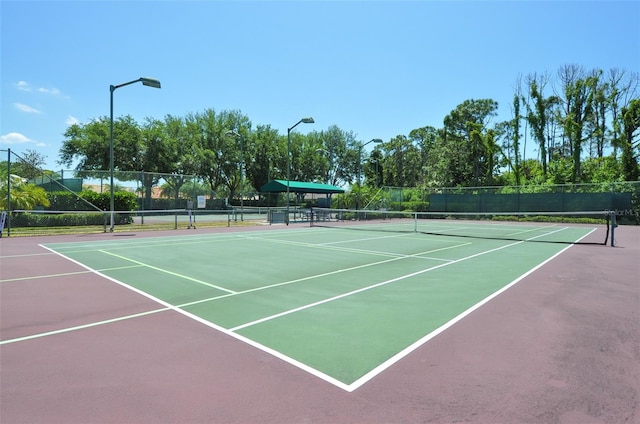 view of sport court