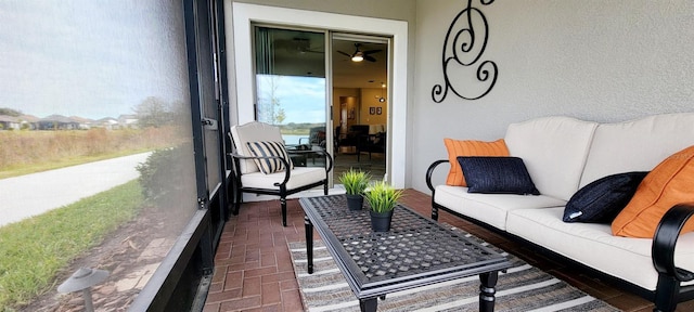 view of sunroom / solarium