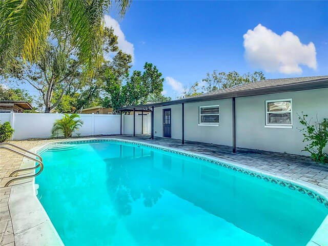 view of pool with a patio