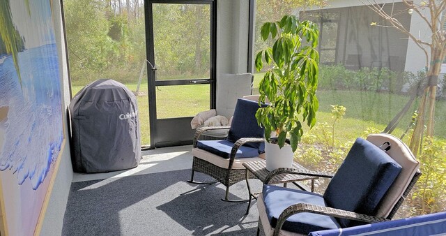 view of sunroom / solarium