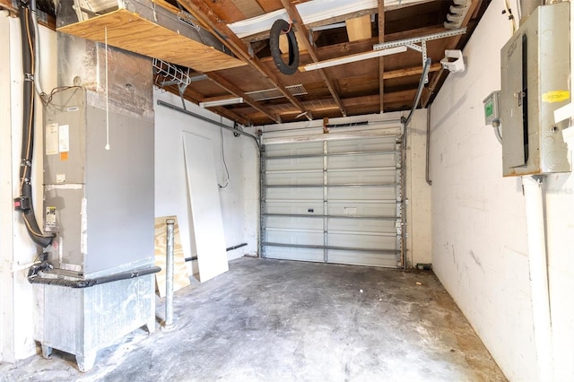 garage featuring electric panel