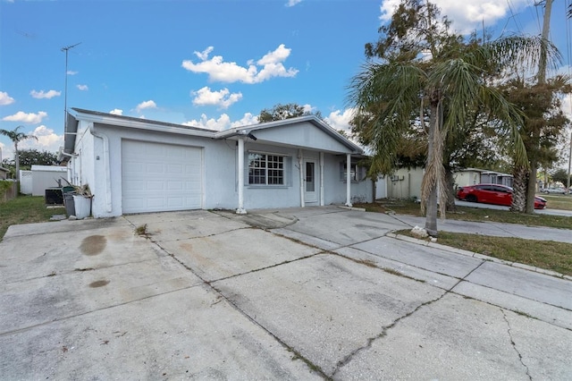 ranch-style house with a garage