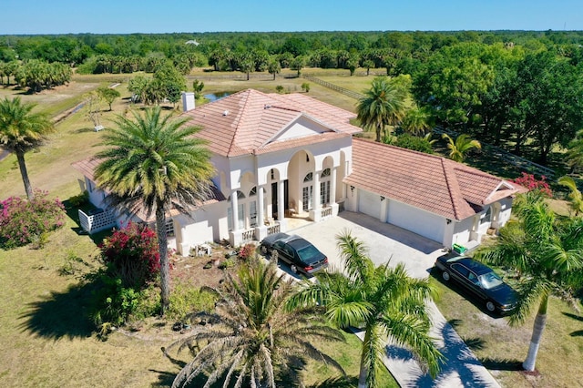 birds eye view of property