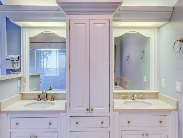 bathroom with vanity