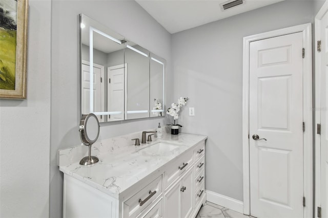 bathroom featuring vanity