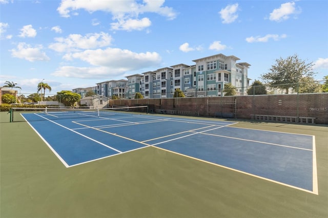 view of tennis court