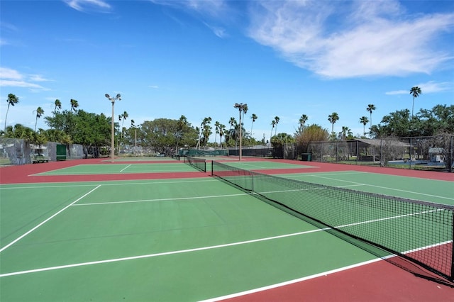 view of tennis court