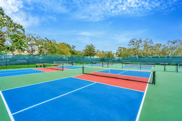 view of sport court