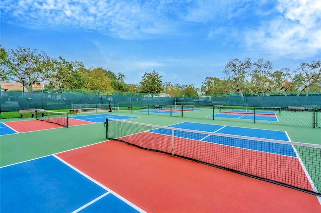 view of sport court