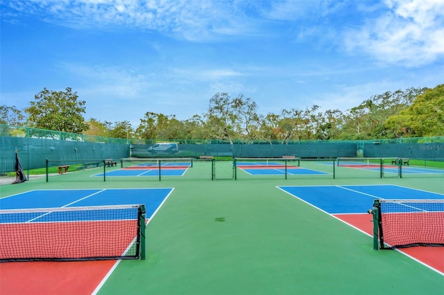 view of sport court