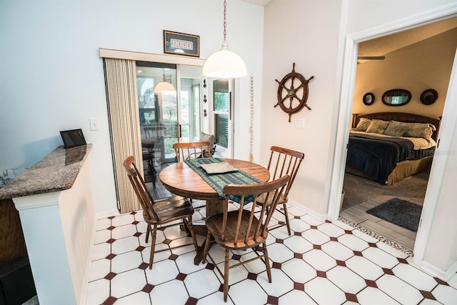 view of dining area