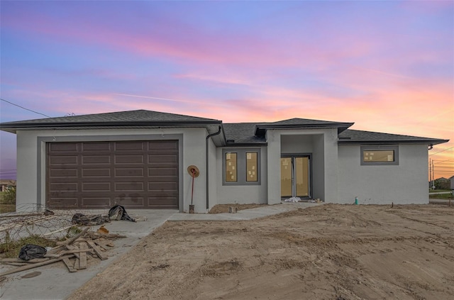 view of front of house featuring a garage